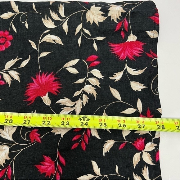 Charter Club Women’s Button Blouse Sz 16 Multi Color Floral Print 100% Linen - Picture 10 of 11